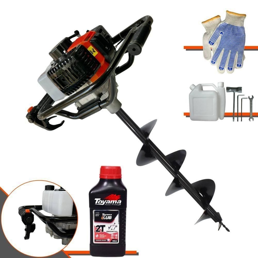 Perfurador De Solo Vant Vps52 + Broca + óleo Toyama