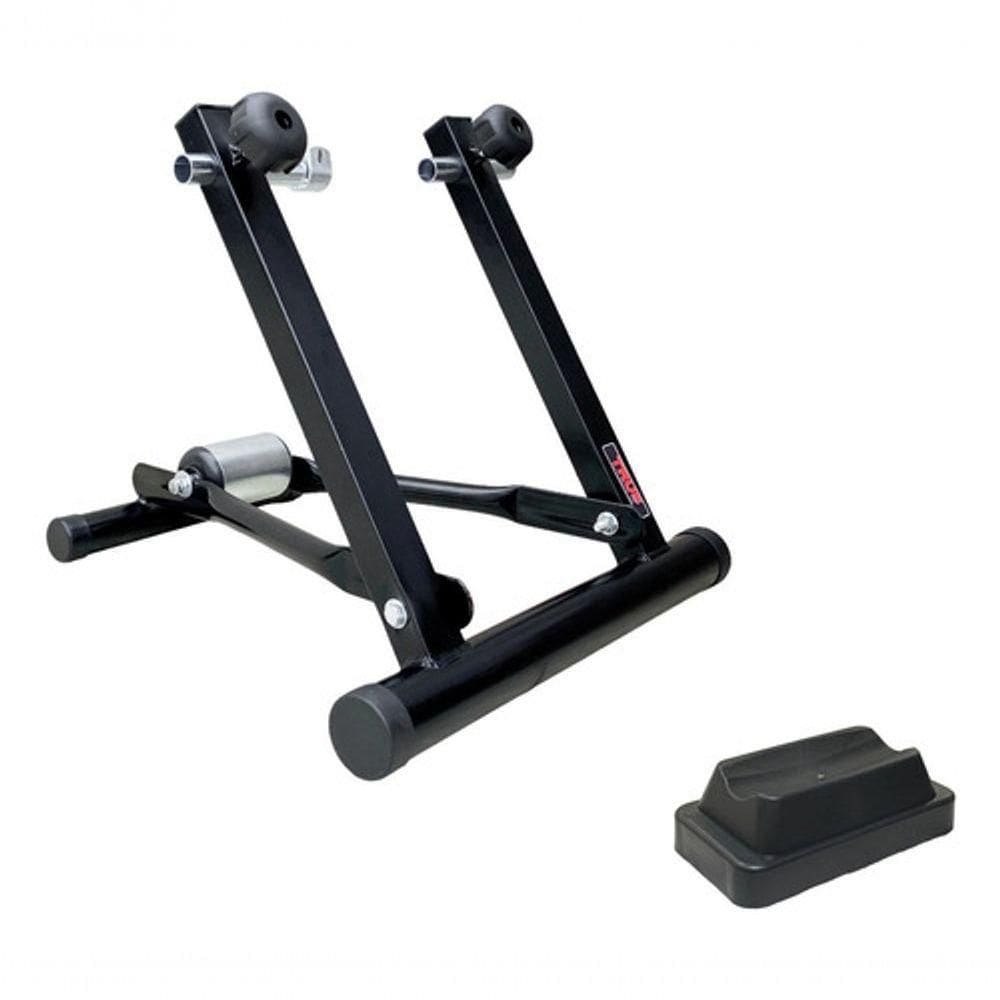 Rolo De Treino True Fit Dobravel Com Suporte Base Niveladora Com Base Preto
