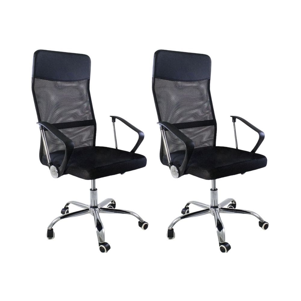 Kit 2 Cadeiras de Escritorio Nagano Tela Mesh Ergonômica