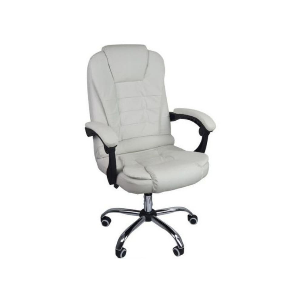 Cadeira Escritório Presidente Reclinável Ergonômica - Branco