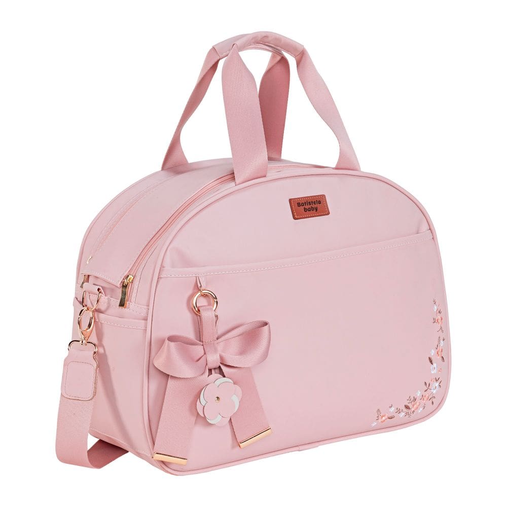 Bolsa Maternidade Média Fiore - Rosé - Batistela Baby