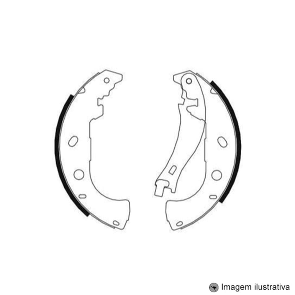 Sapata de Freio Traseira Palio Weekend 1.5 / 1.6 8V / 16V 97 >>