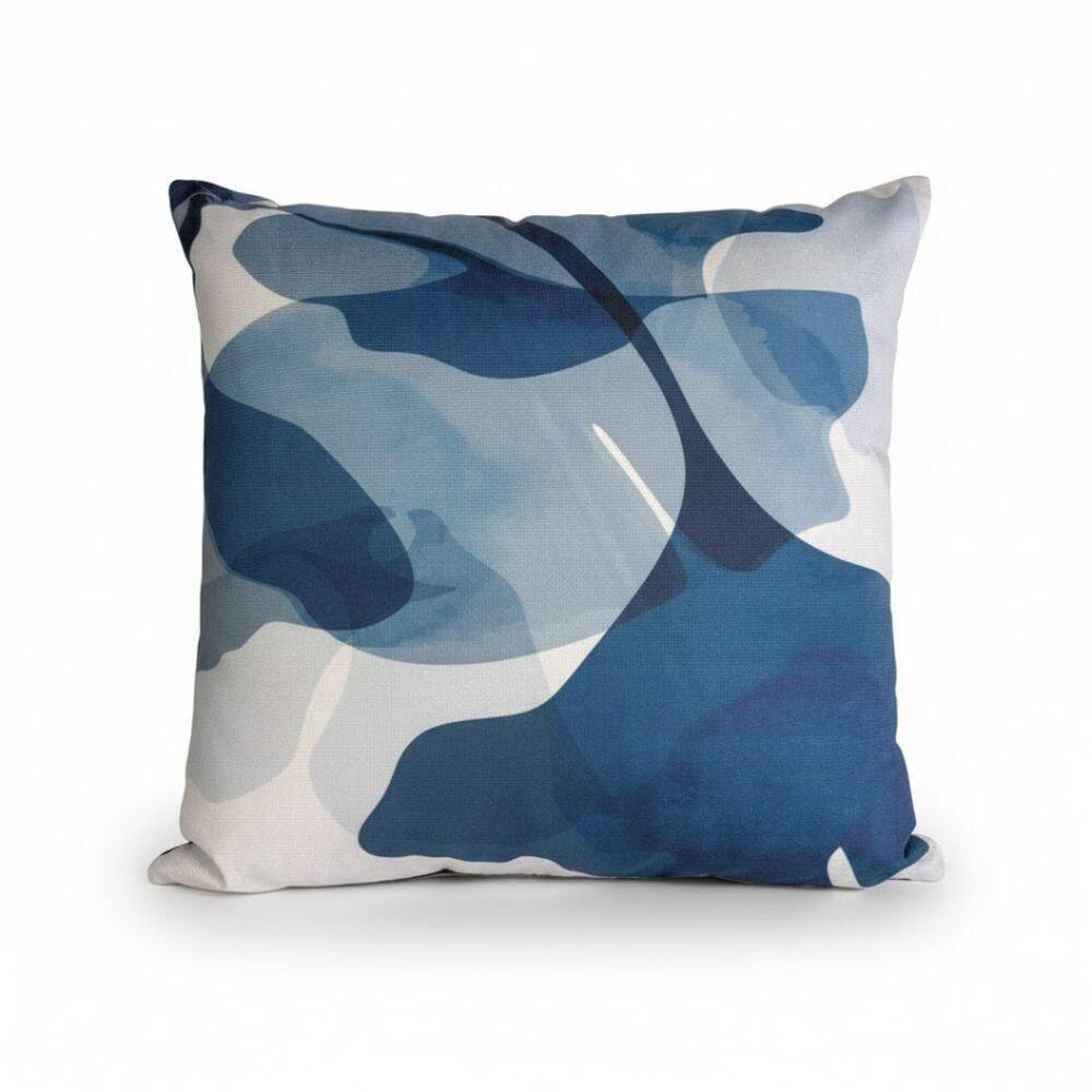 Almofada Decorativa Suede Digital Azul Escuro