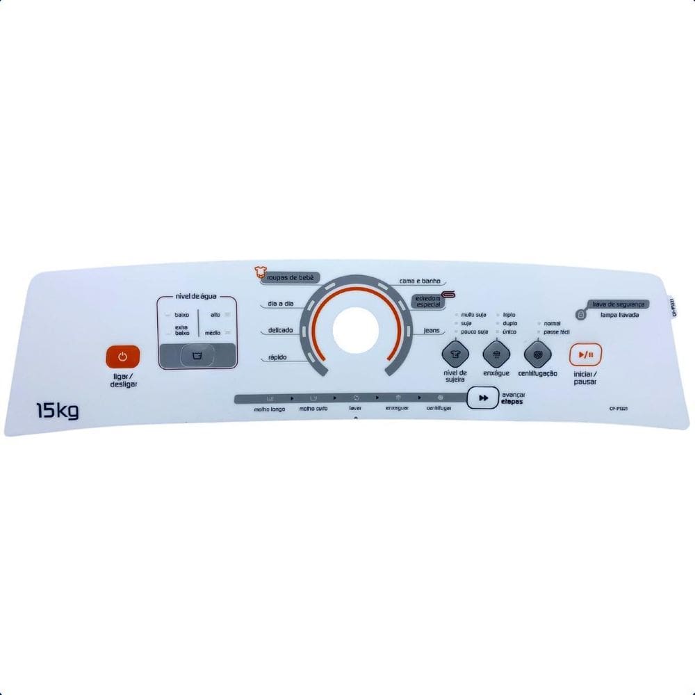 Painel Decotativo Lavadora Brastemp Bwk15 Com Trava Cp