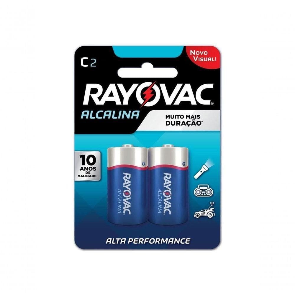 Pilha Alcalina C C/2