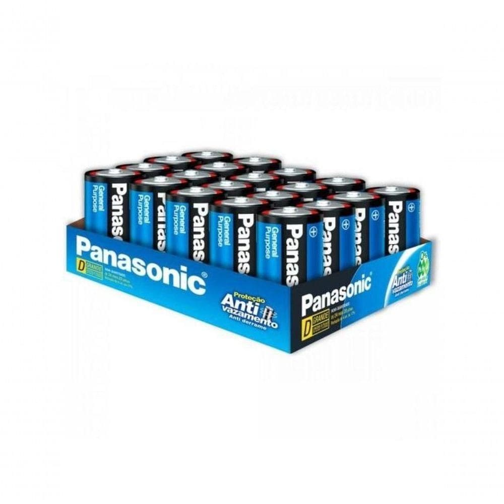 Pilha Zinco D 1.5v Panasonic Bli /20