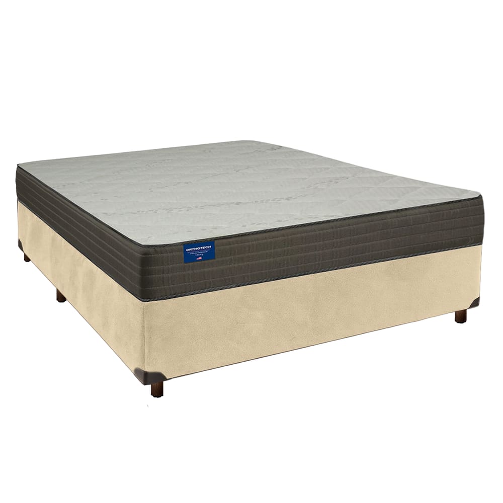Colchão Casal D33 + Box Perola - Orthotech Inducol