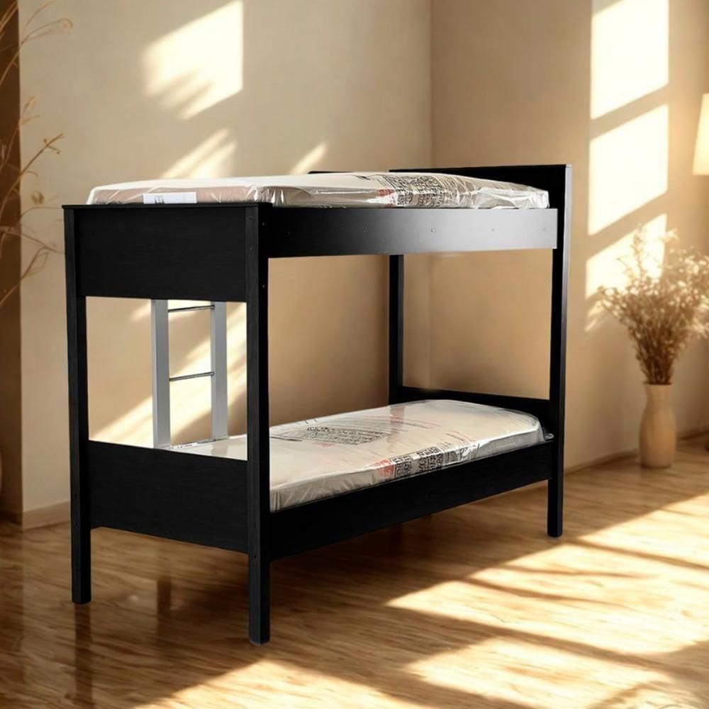 Beliche Cama Solteiro Ditália Com Colchão CM-21 Preto
