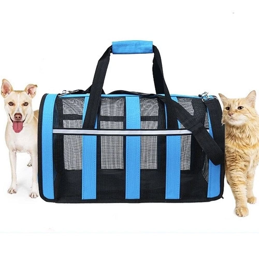 Bolsa Transporte Gato Cachorro Pet Animais Estimaçao Refletiva Mala Portatil Confortavel