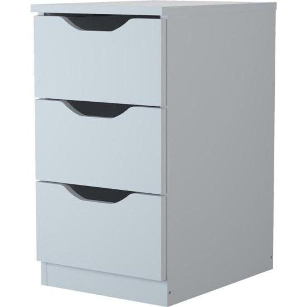 Gaveteiro Com 3 Gavetas Multivisão Branco [f002]