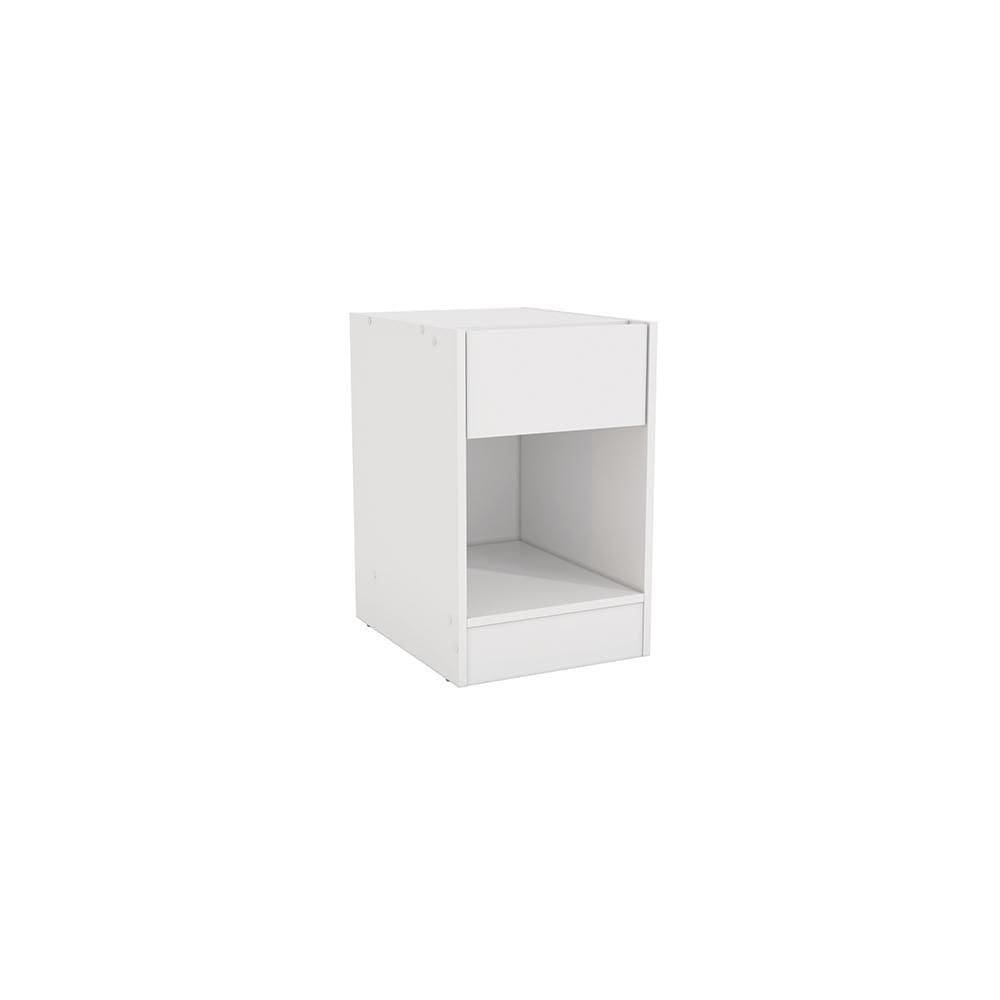 Mesa De Cabeceira 1 Gaveta Kappesberg Adapt Branco