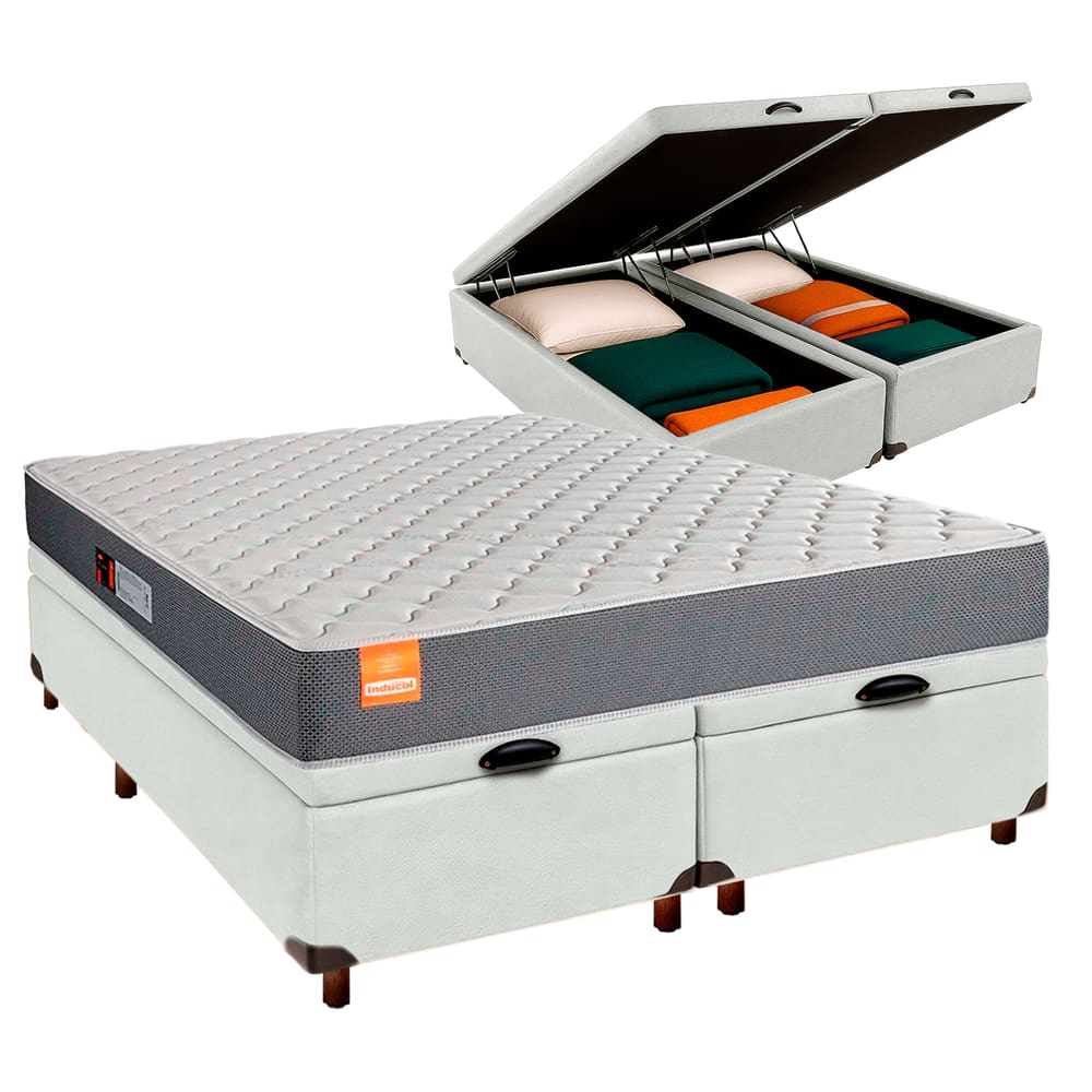 Colchão King D23 + Bau Blindado - Pro Inducol