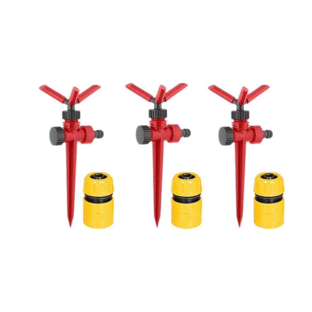 Kit 3 Irrigador Giratório Espiga Nove54 + 3 Engate Rápido