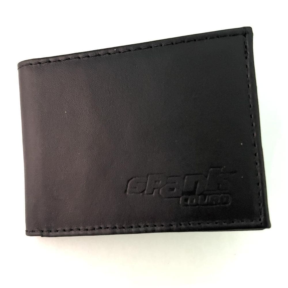 Carteira Pequena De Couro Porta Cartão Masculina Slim Preto