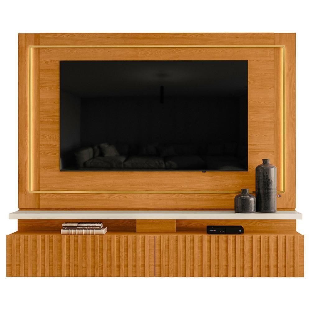 Painel Suspenso Tv 75” Gaia Madetec Cinamomo Off White