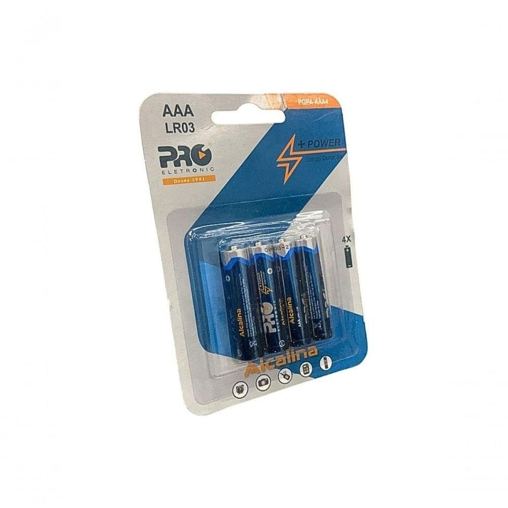Pilha Alcalina Aaa Proeletronic C/4