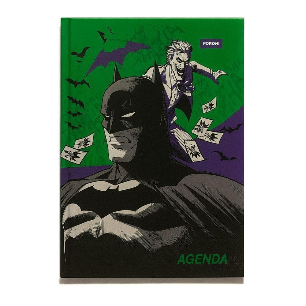 Agenda Escolar Batman 10,5 X 14,8Cm Costurado Foroni