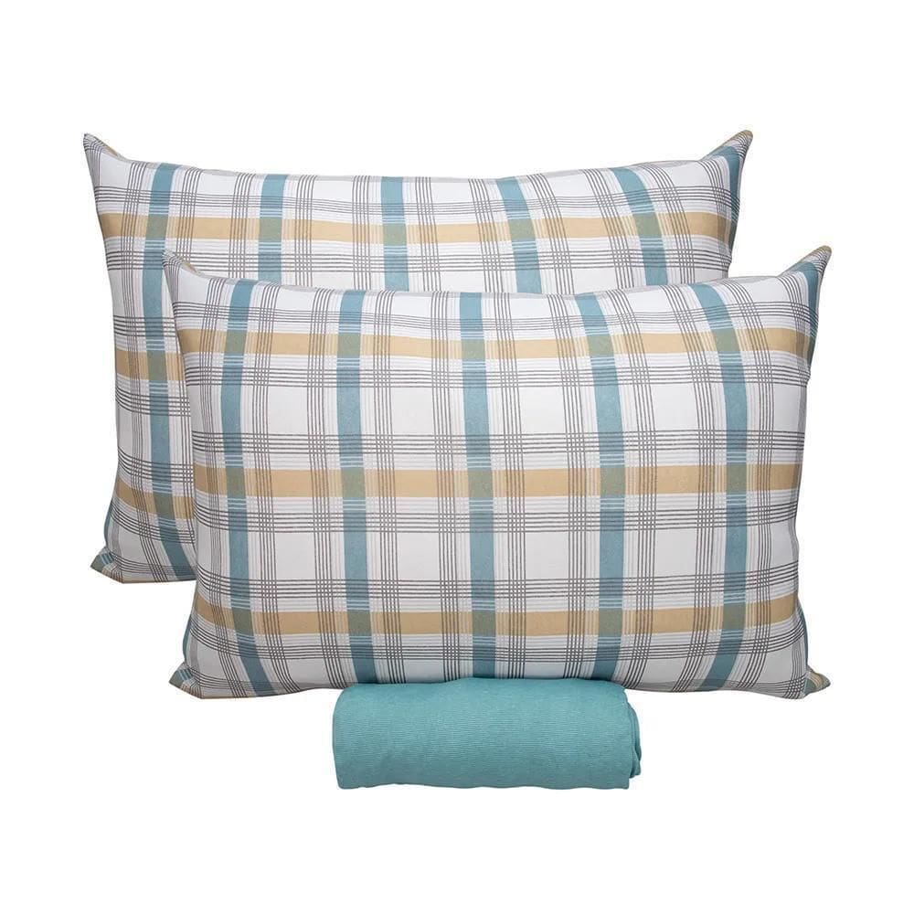 Jogo De Cama King 3 Pçs Doce Vida Portallar Verde