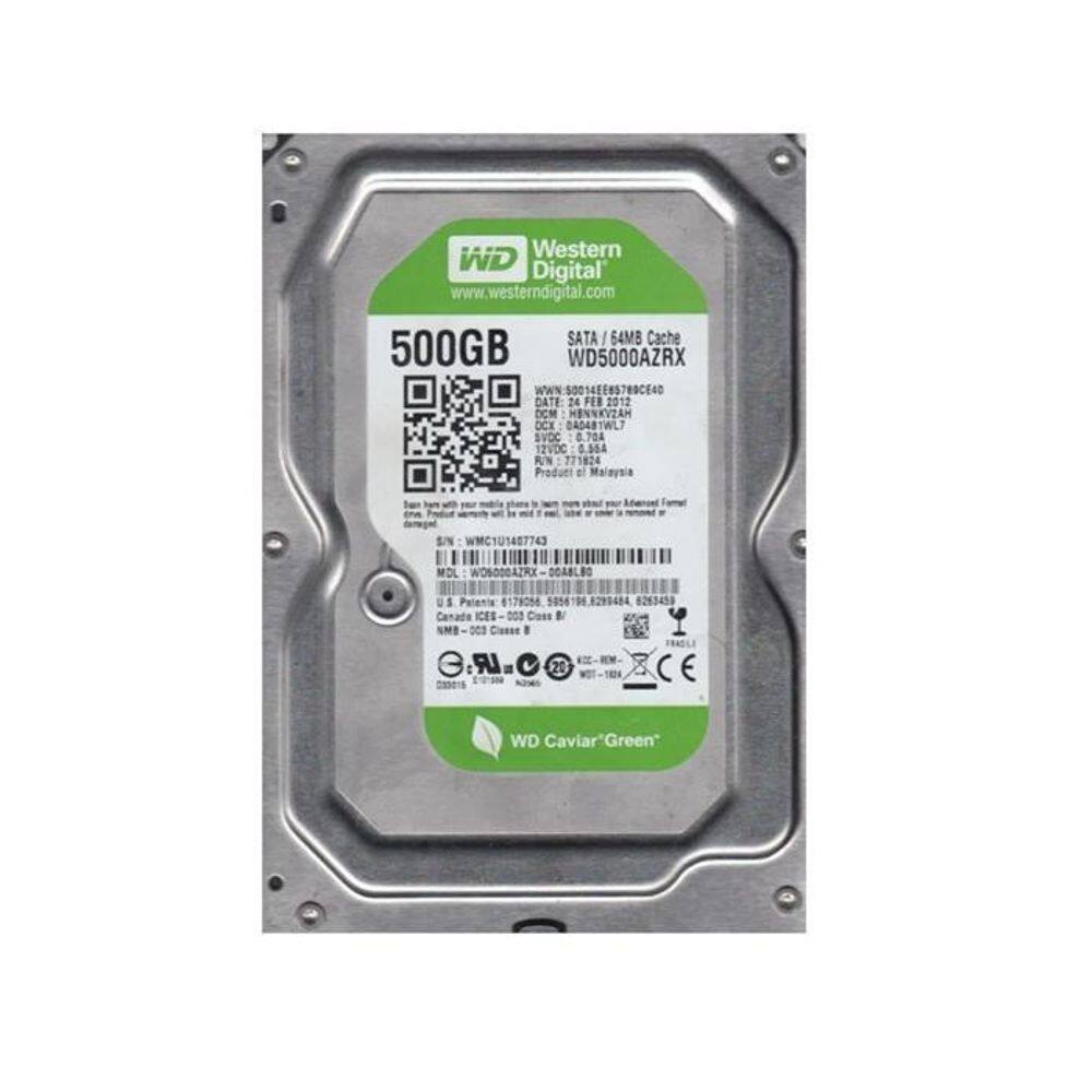 Hd Sata Wd5000Azrx 500Gb Pc-Desktop Cftv Dvr/Nvr
