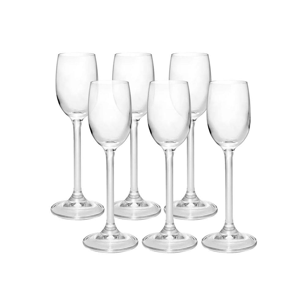 Cj 6 Taças de Cristal para Licor Colibri 65ml Bohemia