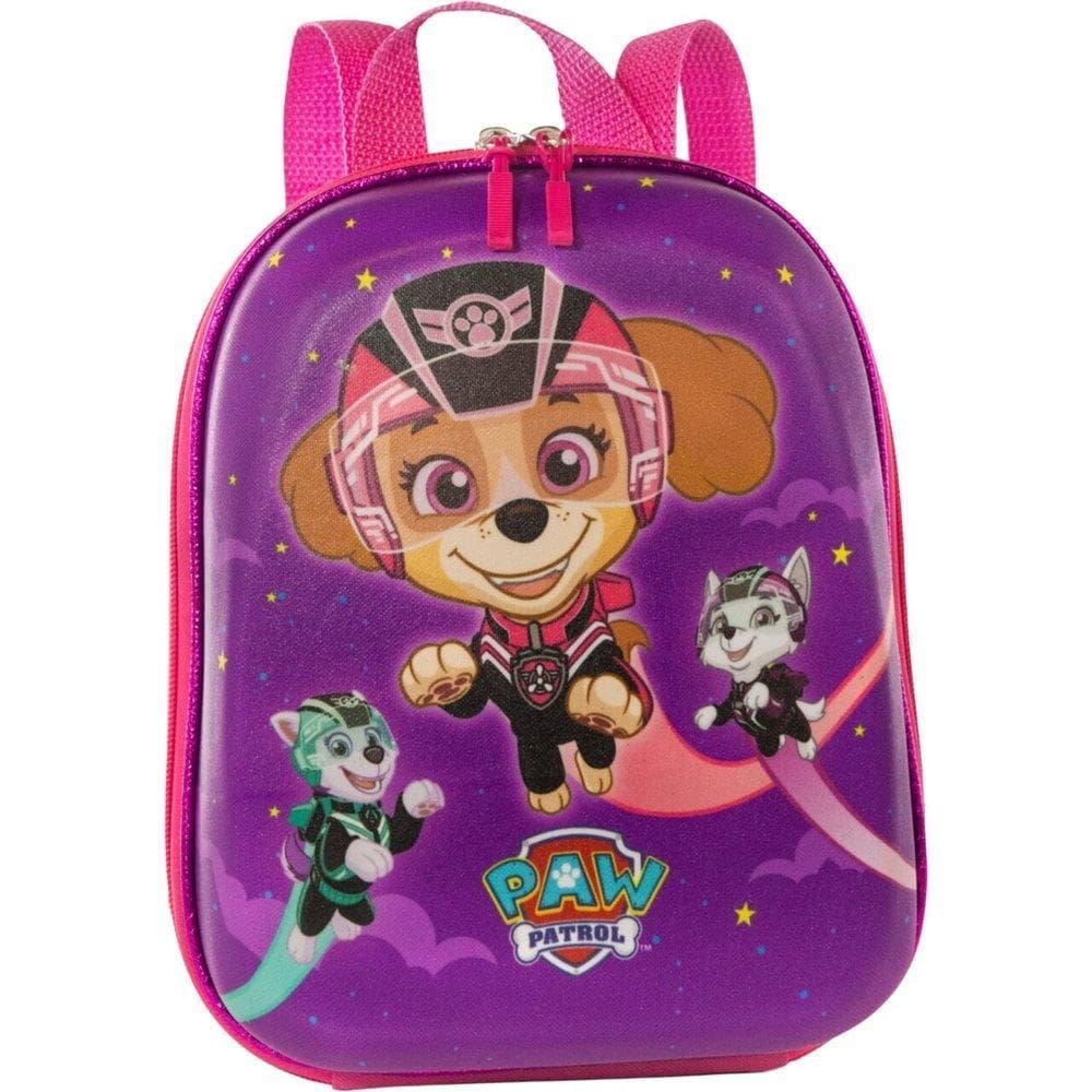Mochila Infantil Patrulha Canina Tamanho P - Roxa