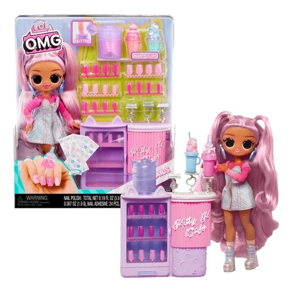 Boneca Lol Surprise L.O.L OMG Sweet Nails Kitty K Café Com Acessorios  – MGA