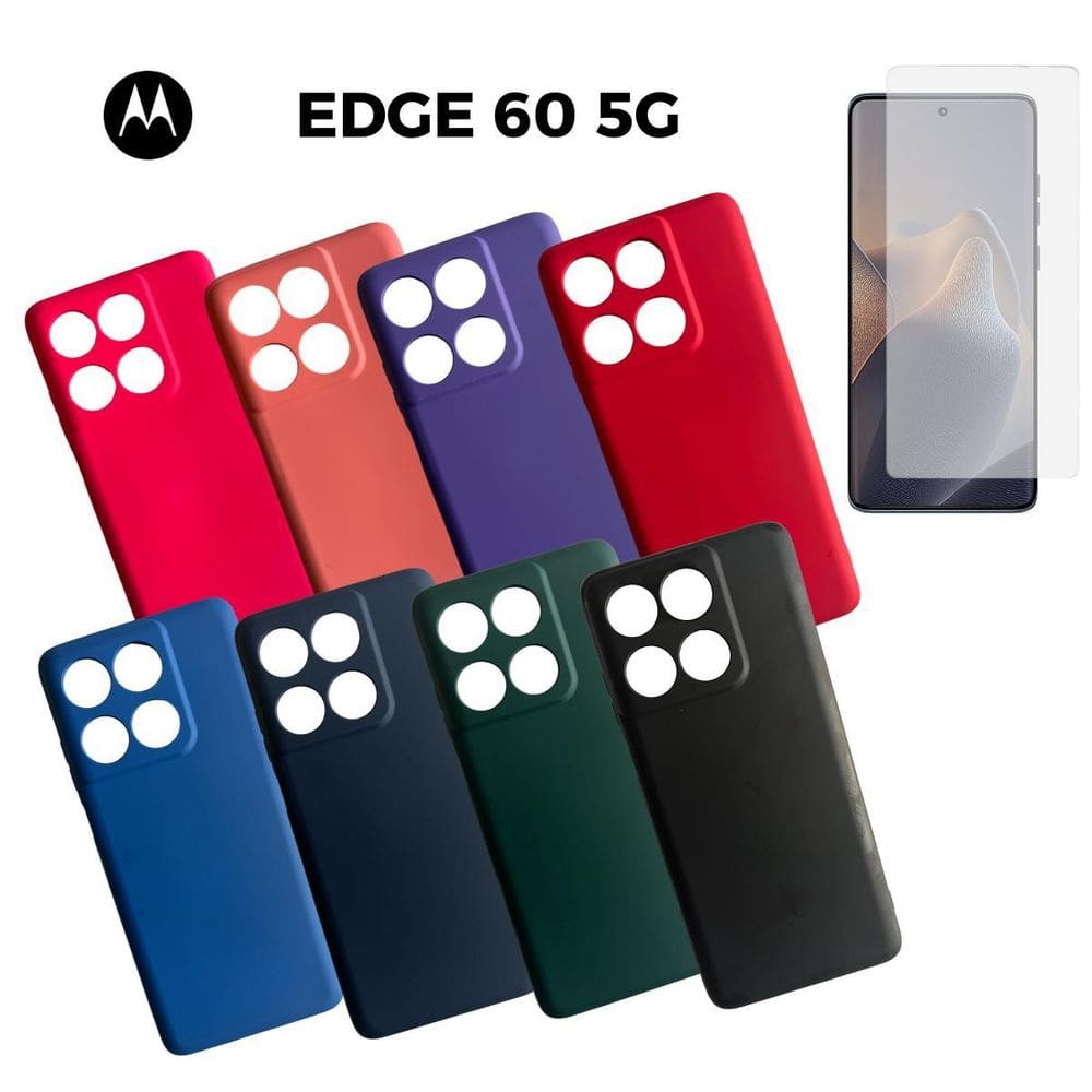 Capa Capinha + Pel. Hidrogel Compativel Para Moto Edge 60 5G