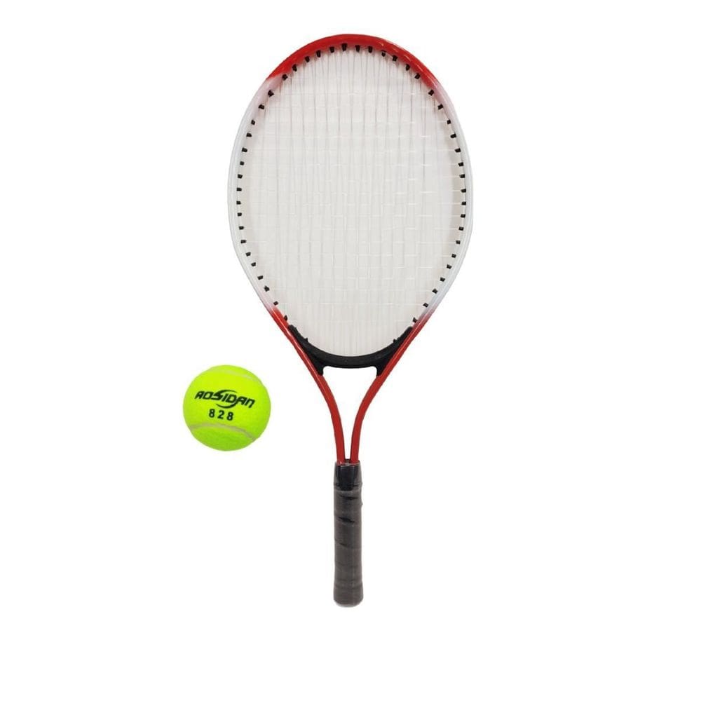 Kit Esportivo Raquete Tênis Quadra Vermelho + Bolsa +