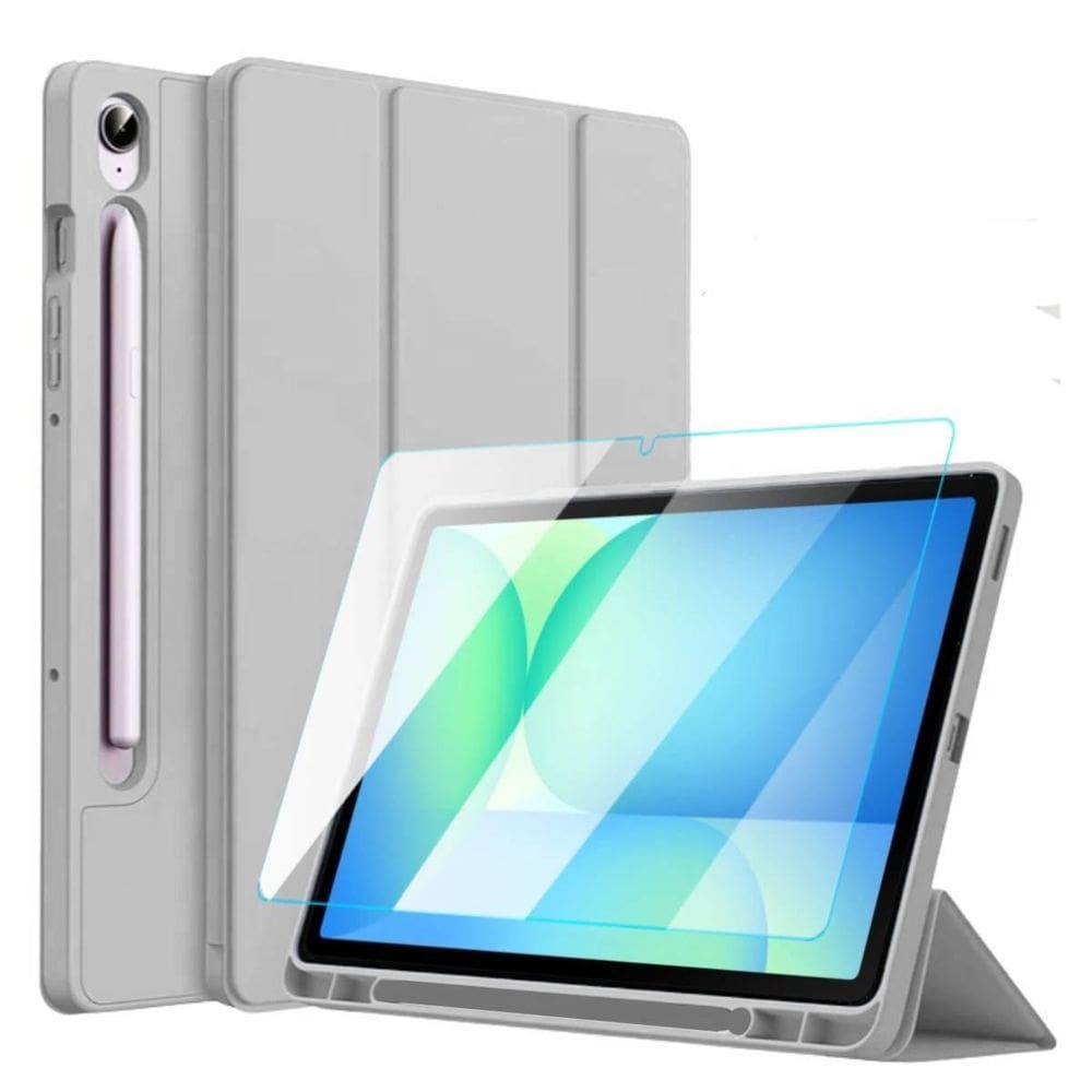 Capa Tpu Suporte Caneta Para Galaxy S10 Fe 10.9 X520 + Vidro