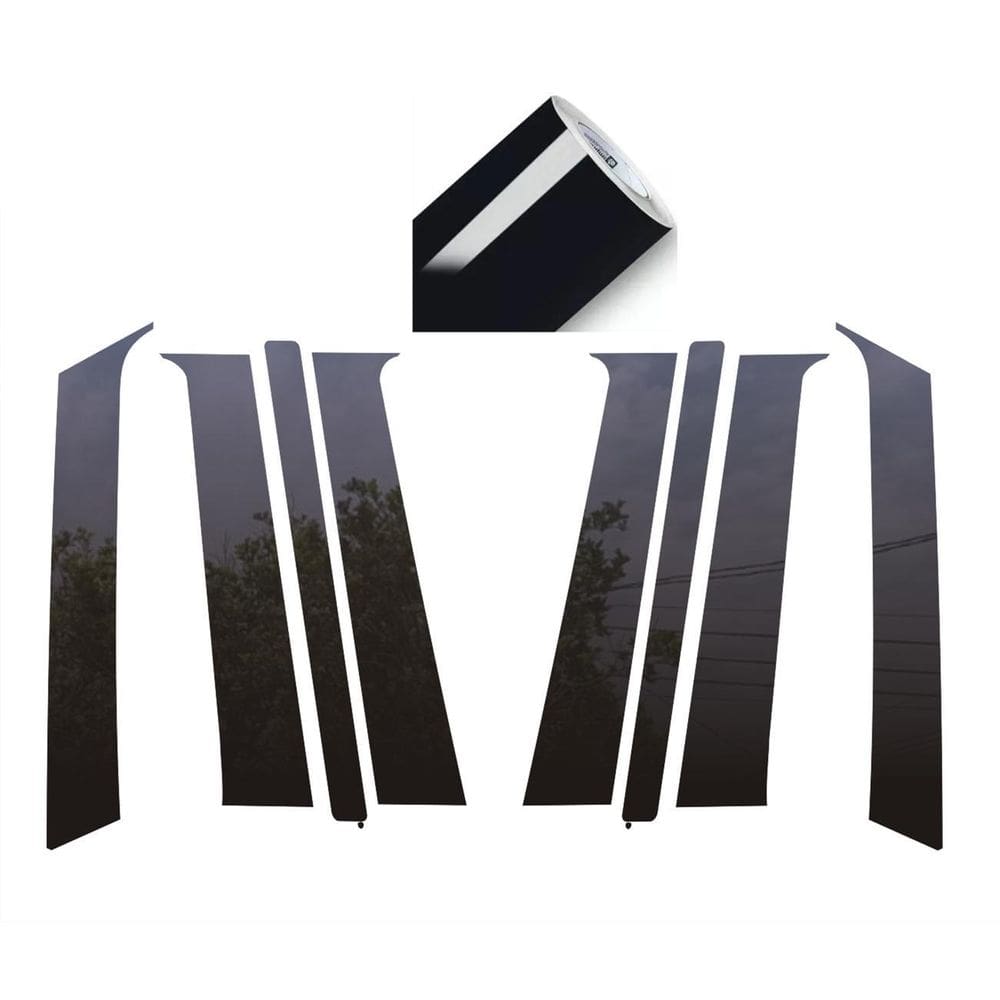 Adesivo Black Piano Para Gol Bolinha Até G4 Coluna 4 Portas