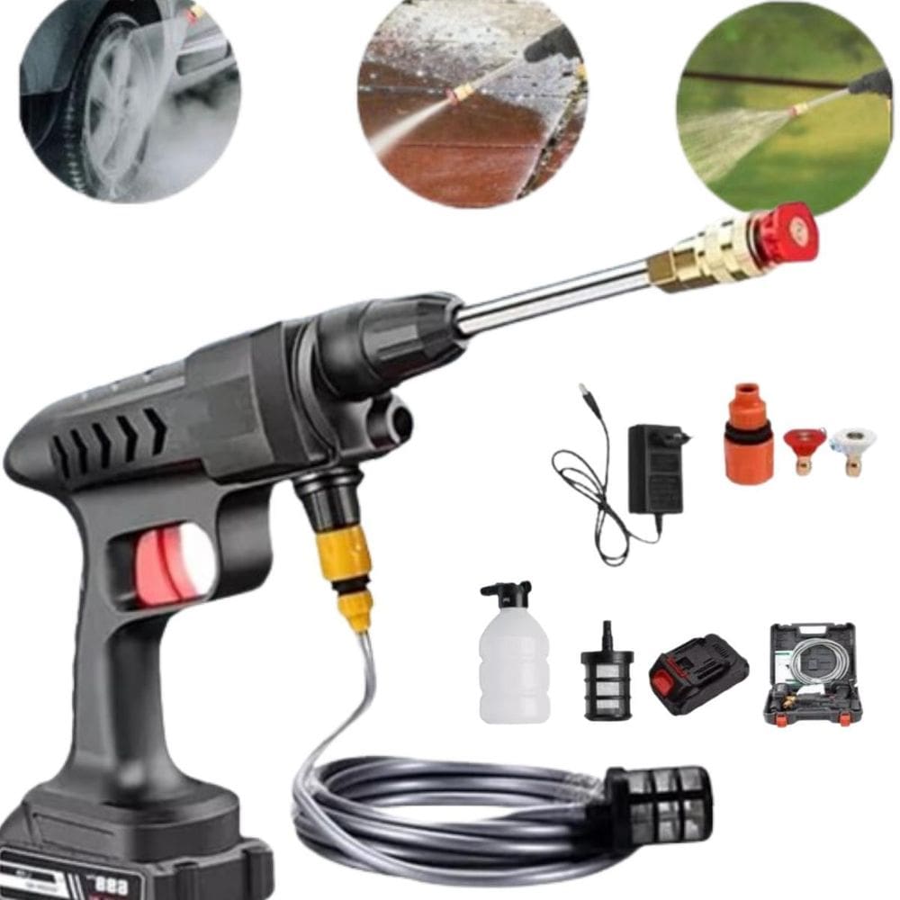 Lavadora Portátil Com Mangueira De Pressão Pressão Ajustável