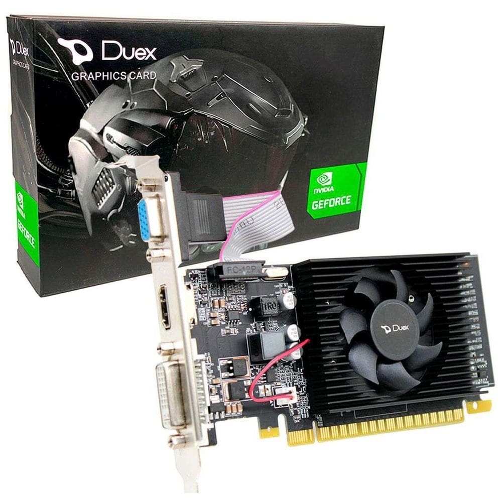 Placa Vídeo Duex Geforce Gt730 4Gb, Ddr3, 64 Bits, Low