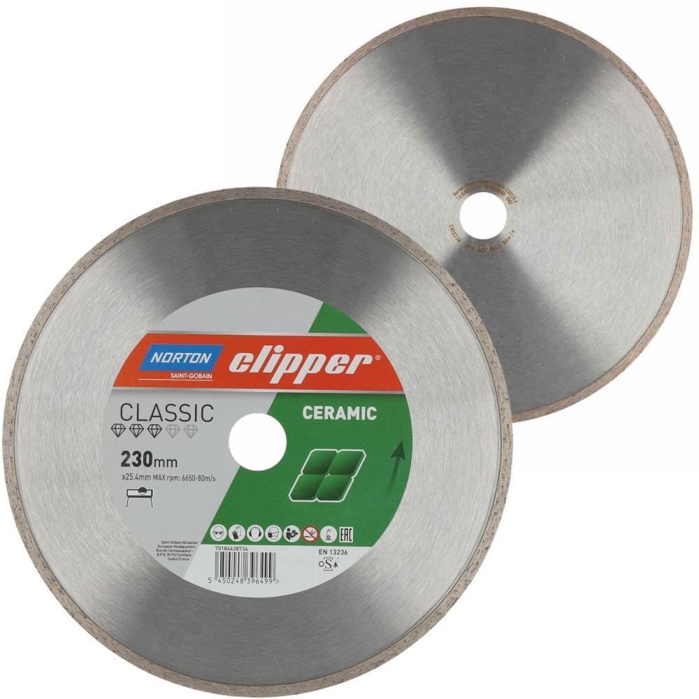 Disco Diamantado Liso Para Porcelanato 230X25,4Mm - Norton