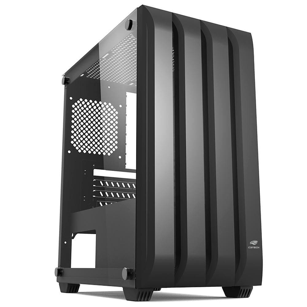 Gabinete Gamer C3Tech Mt-G100Bk Mid Tower S/Fonte