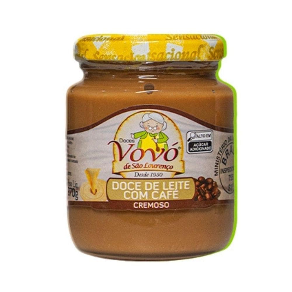Doce Cremoso De Leite Com Cafe Pote 270G Doces Vovó