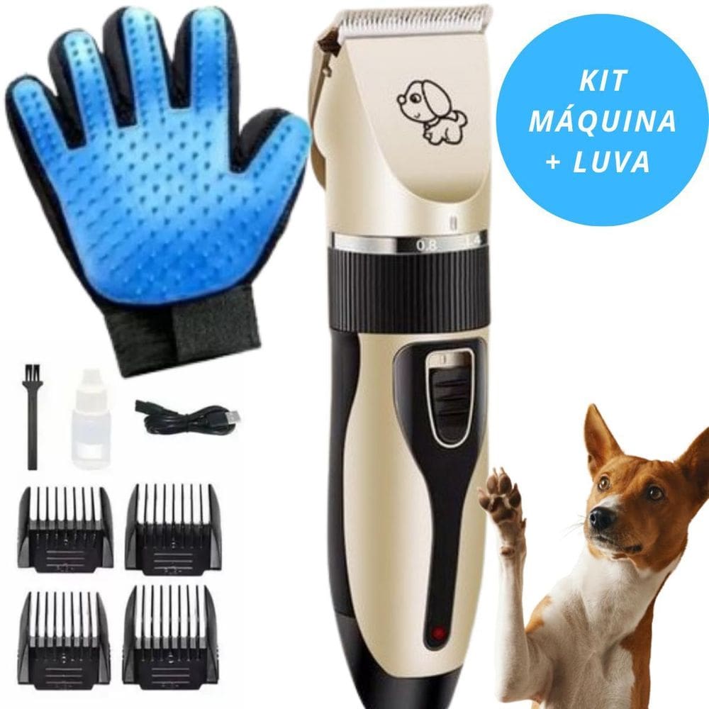 Kit Tosa Pet + Luvas Tira Pêlos Durável E Resistente