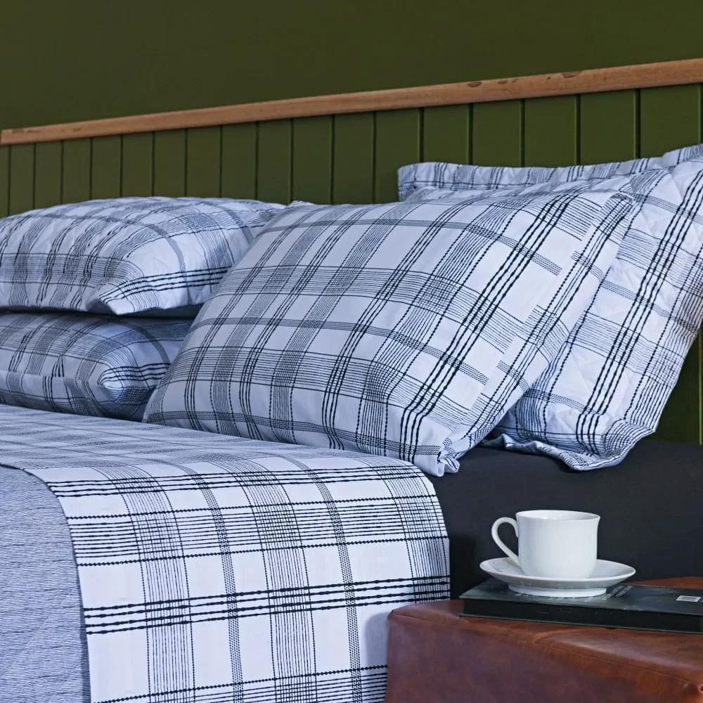 Jogo De Cama King Estampado 160 Fios - Andreza Leo