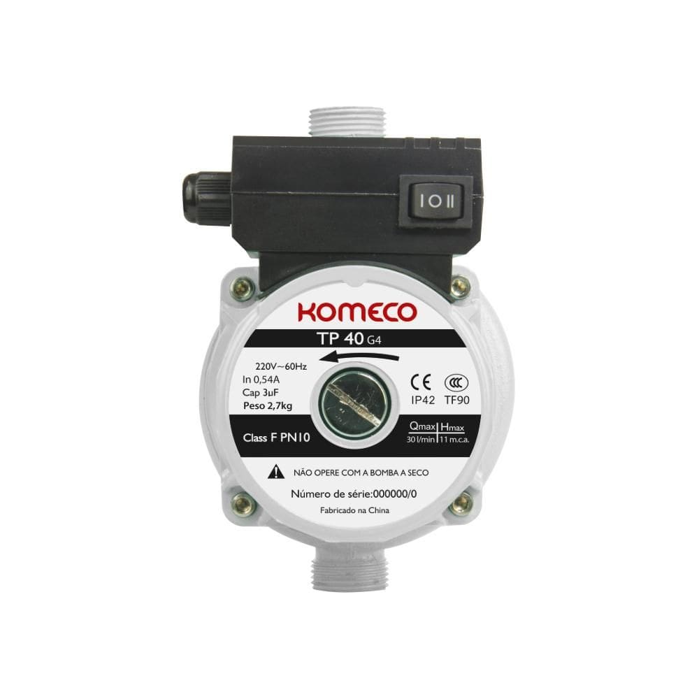 Mini Bomba de Água Komeco TP40 G4 Ferro 127V