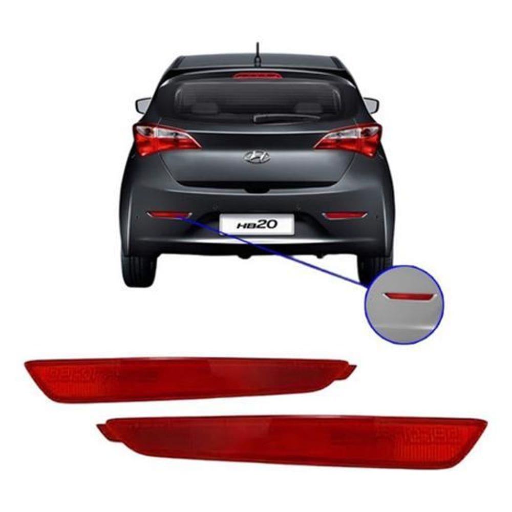 Lanterna Traseira Hb20 12 13 14 15 Refletor Parachoque Novo