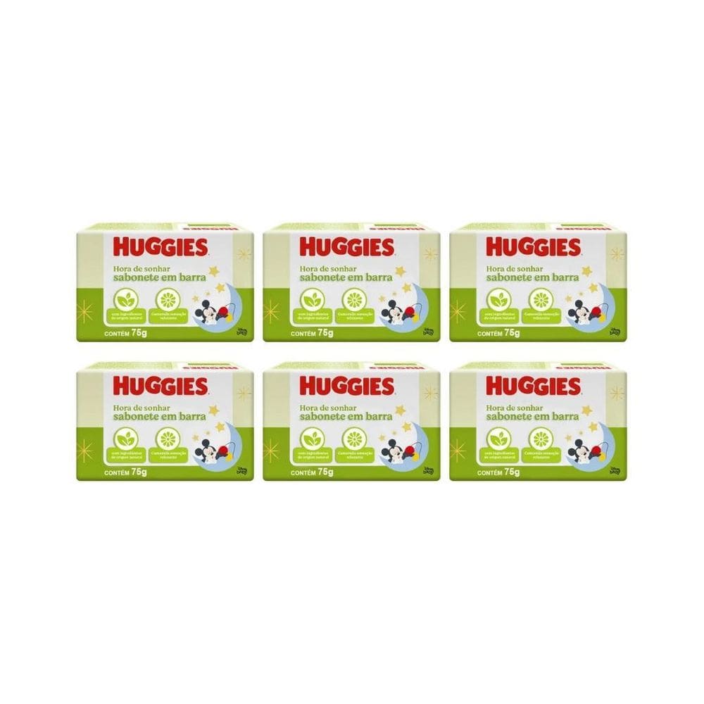 Sabonete Huggies 75G Camomila - Kit C/6Un