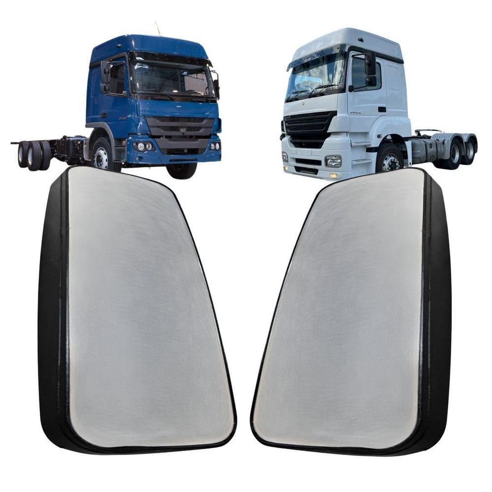 Par Retrovisor Para Atego Axor Sem Desembaçador Braço Convex