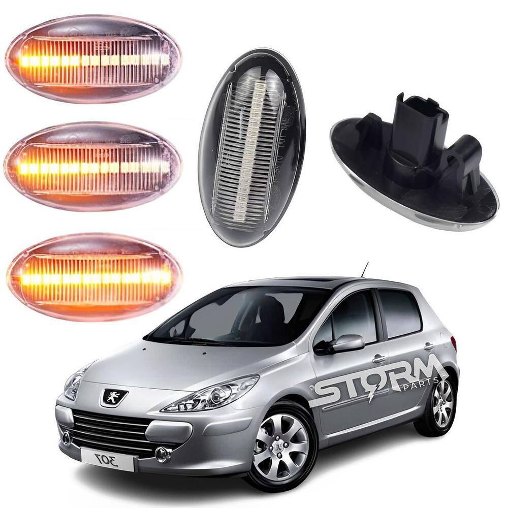 Setas Pisca Sequencial Peugeot 307 - Lâmpada Transparente