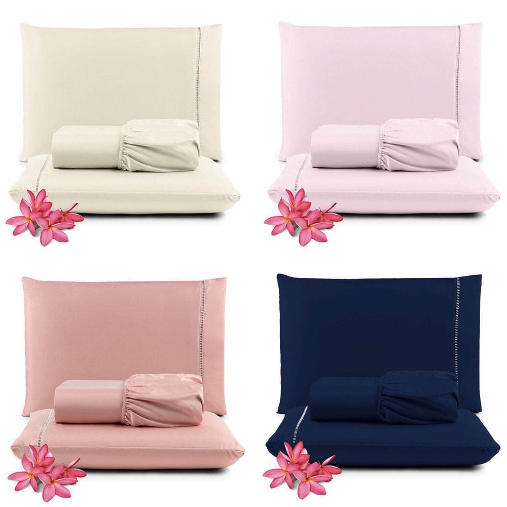 Kit Jogo De Cama Lençol Casal Pratik 3 Peças Com 4 Un. Cores 2 - 100% Poliéster