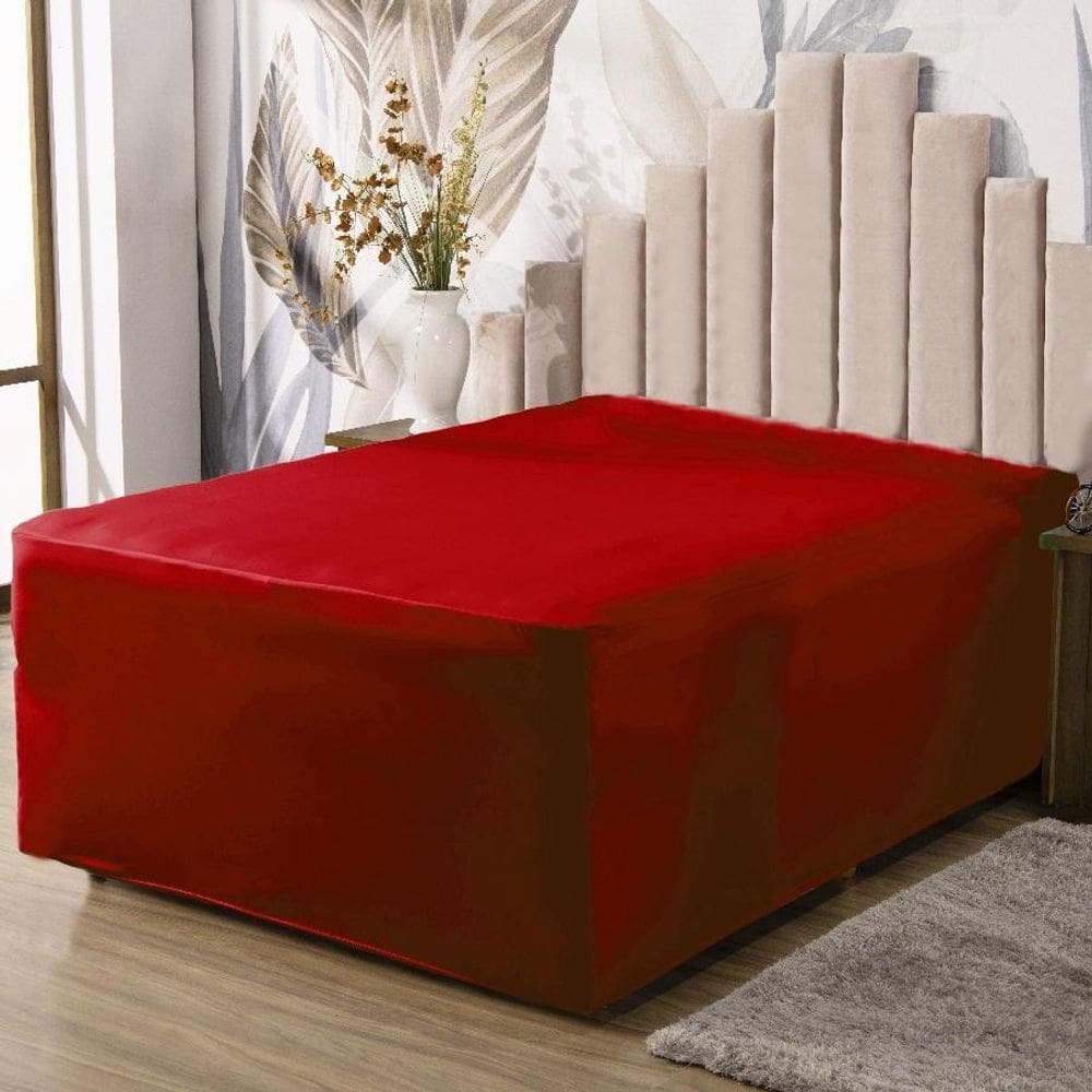 Lençol Luva Casal Cama Conjugada Veste Colchão Box Malha 1P