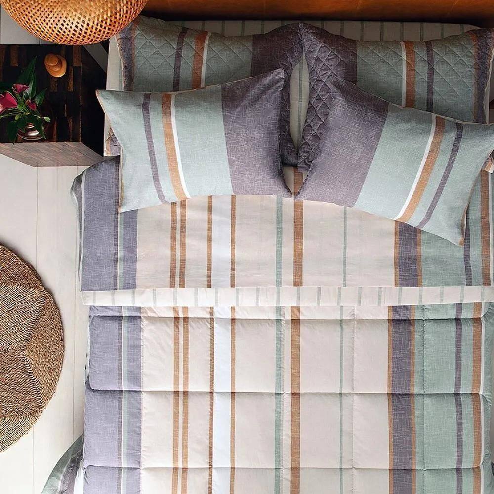 Jogo De Cama King Estampado 160 Fios - Andreza Luan