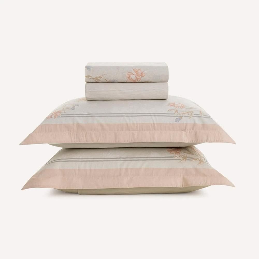 Jogo de Cama Casal Karsten 200 Fios 100% Algodão Amber