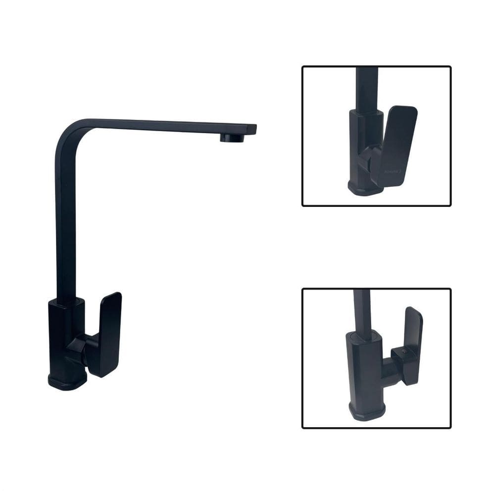 Torneira Banheiro Preta Água Fria E Quente Não Elétrica