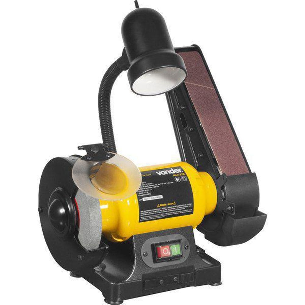 Moto Esmeril Bancada Lixadeira Cinta 127V Mlv-370 Vonder