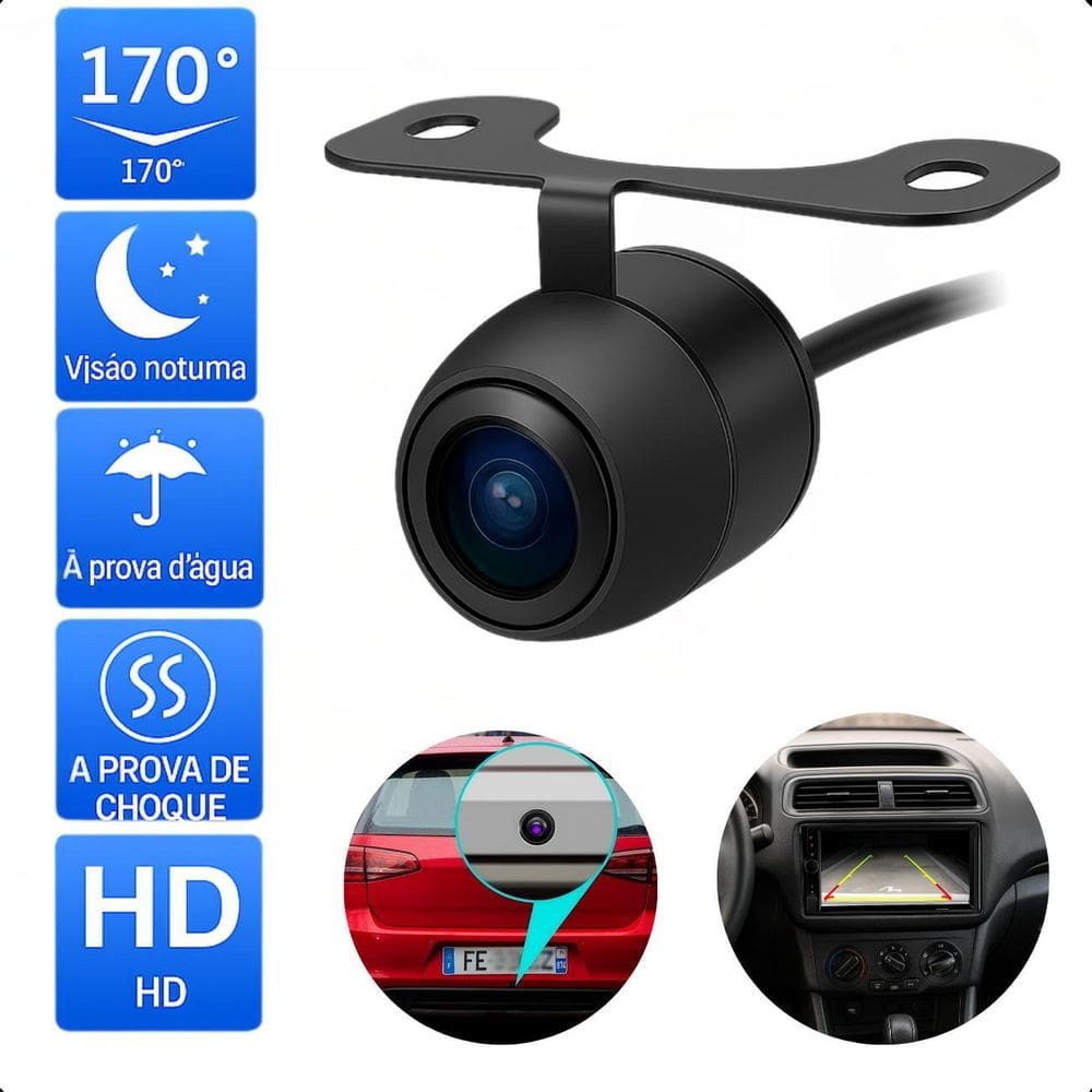 Câmera Borboleta Universal Automotiva Precisão