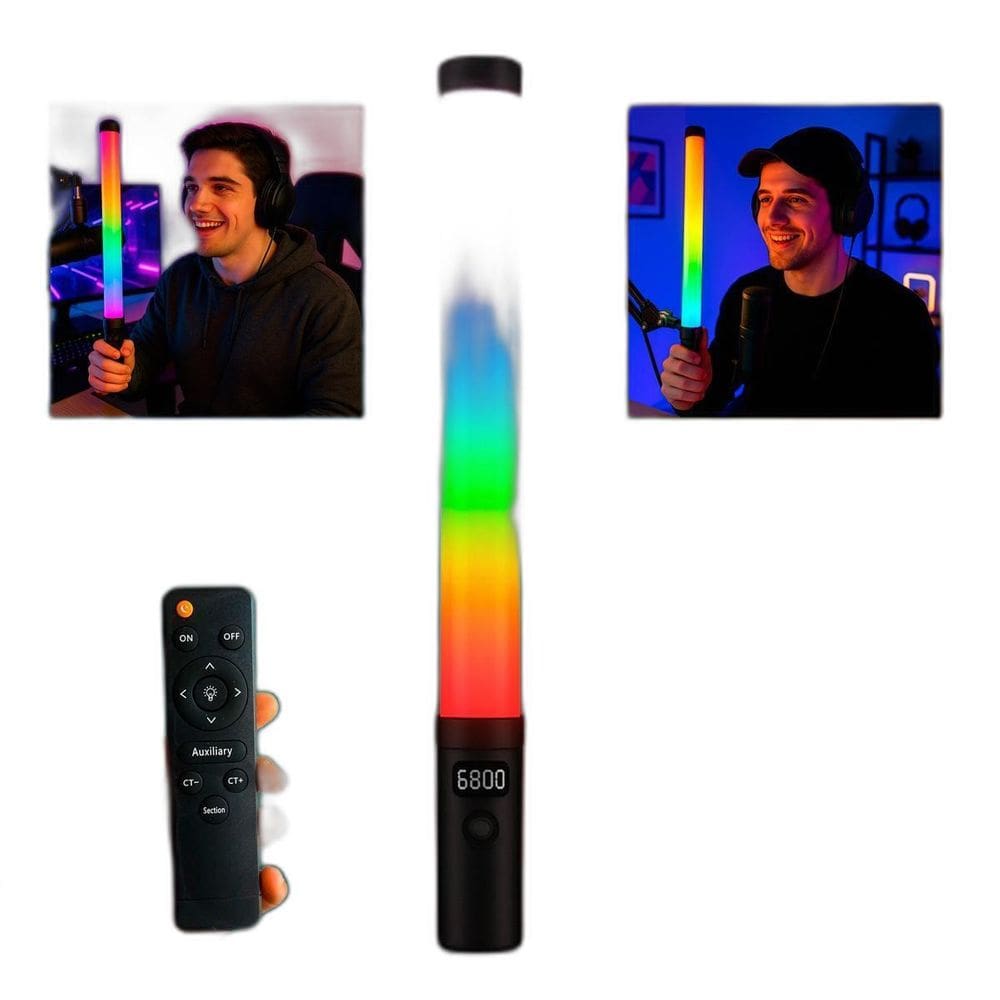 Bastão Led Portátil Com Estilo E Cores Vibrantes